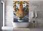 Preview: Extartiqe Duschrollo - Tiger Duschvorhang Made in Germany modern
